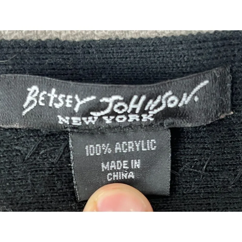 Betsey Johnson New York Black Scarkle Scarf    Women's One Size
